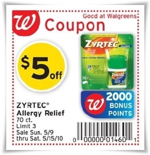 price of zyrtec d at walgreens