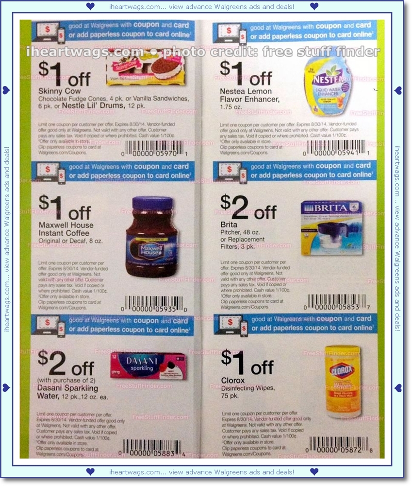 i heart wags ad scans: august 2014 coupon book 07/27-08/30