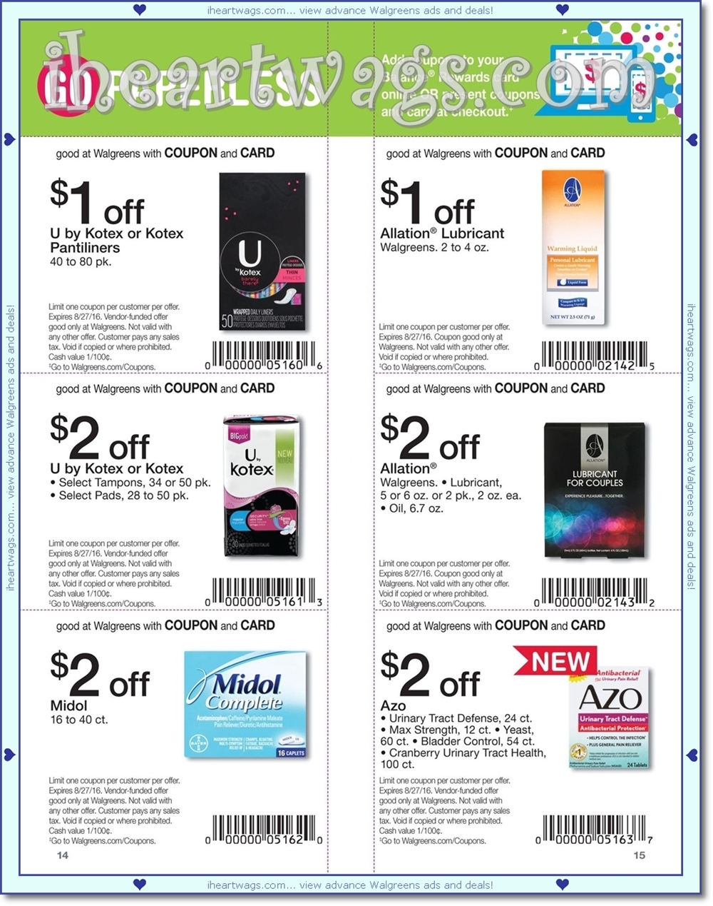 i heart wags ad scans: august 2016 coupon book 07/31-08/27